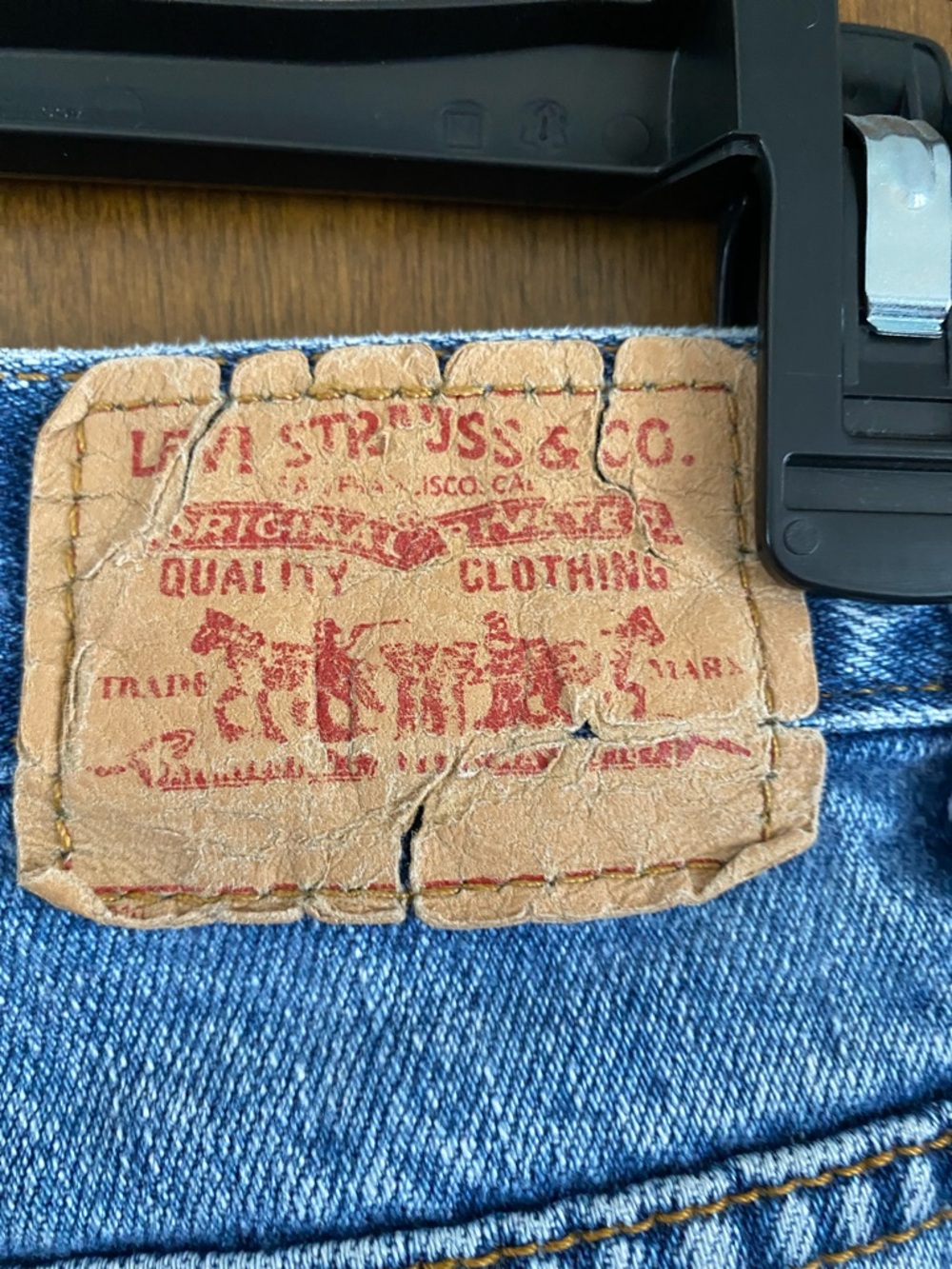 LEVIS 550 Vintage relaxed tapered jeans. 100% cotton. No stretch. Red tag. - Picture 5 of 7